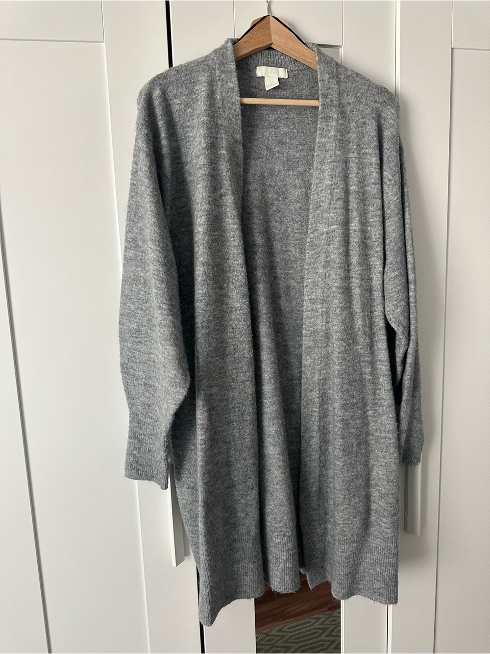 H&M Gray Duster Cardigan Sweater